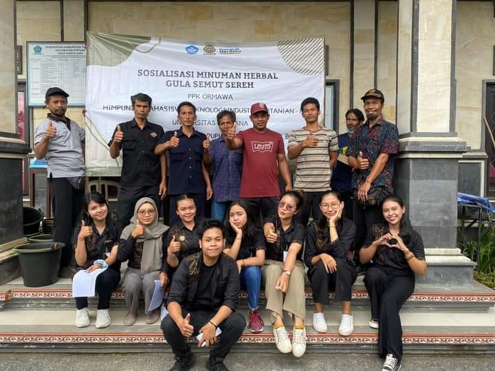 20 Unud FTP Students Complete Ormawa PPK Activities in Jelijih Pungga Village and Karya Sari Pupuan Village, Tabanan